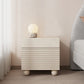 Modernism Storage Night Table 2 Drawers Bed Nightstand for Home Off-White 1 Piece Clearhalo 'Bedroom Furniture' 'furn' 'furn_night_stand' 'Furniture' 'night_stand' 'Nightstands' 6969940