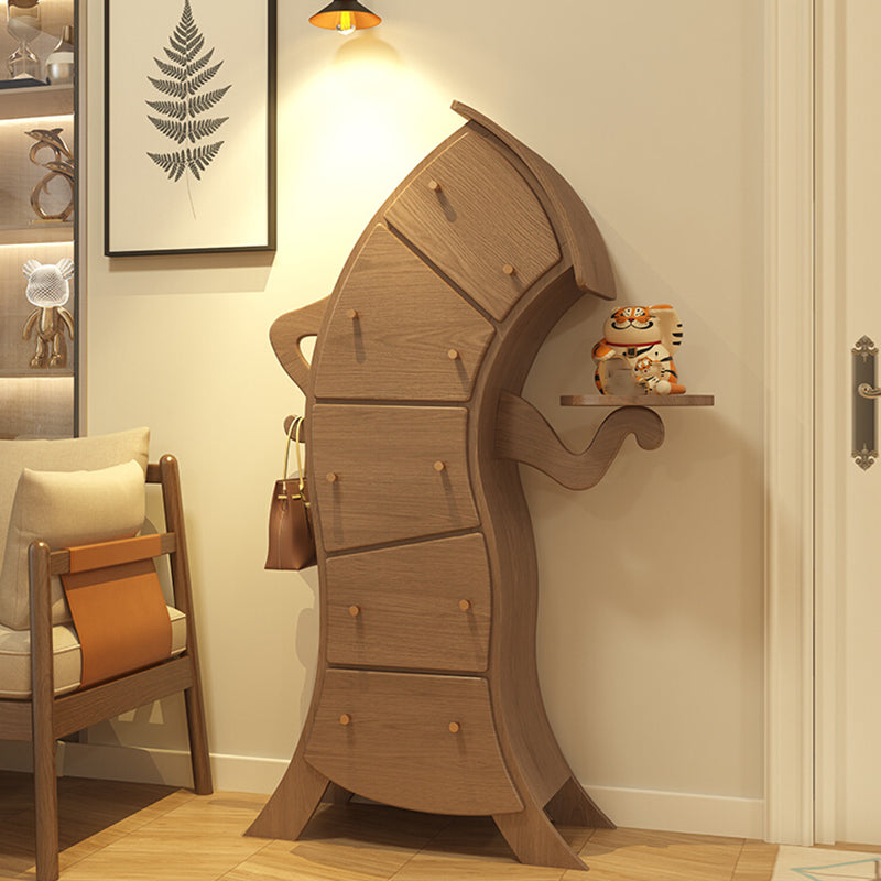 Modern Vertical Lingerie Chest Wood Dresser with 5 Drawers for Bedroom Clearhalo 'Bedroom Furniture' 'Dressers & Chests' 'dressers_chests' 'furn' 'furn_dressers_chests' 'Furniture' 6969985