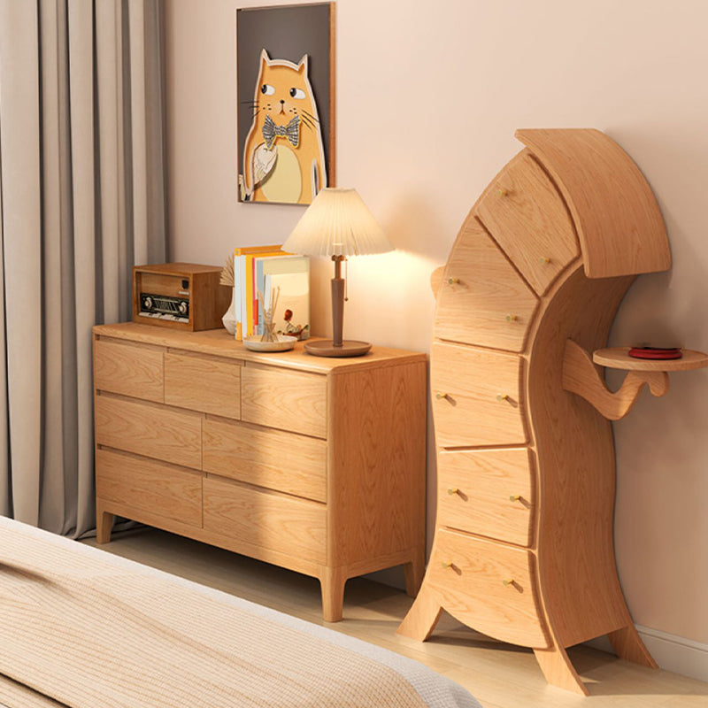 Contemporary Lingerie Chest Vertical Wood Dresser with 5 Drawers for Home Clearhalo 'Bedroom Furniture' 'Dressers & Chests' 'dressers_chests' 'furn' 'furn_dressers_chests' 'Furniture' 6970002