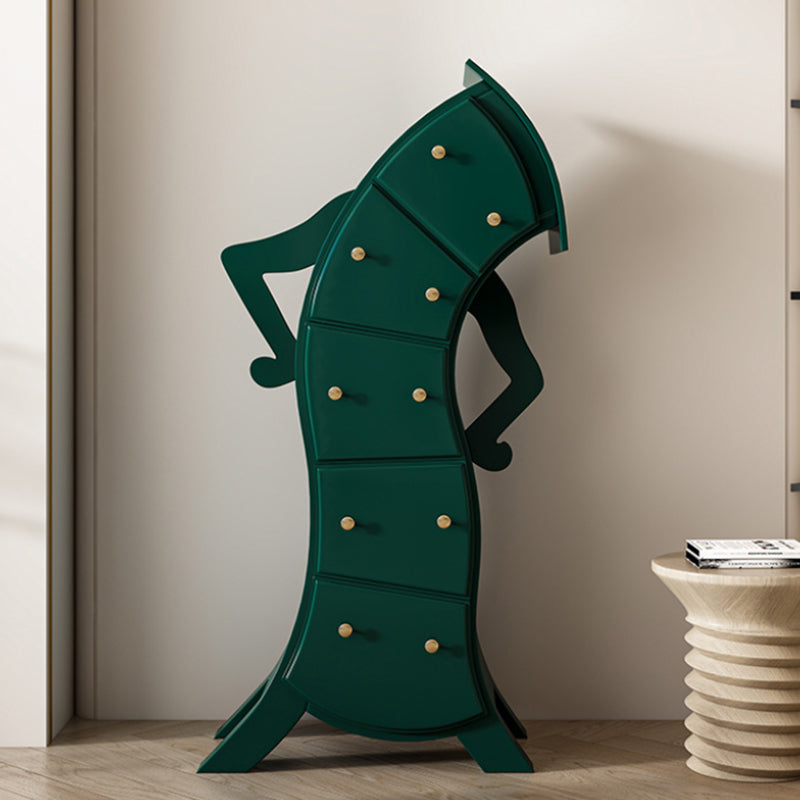 Cómoda de madera con 5 cajones para el hogar, cómoda de lencería modernista