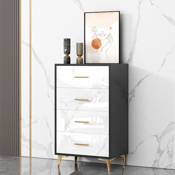 Cómoda moderna con cómoda de almacenamiento de madera fabricada con cajones 3/4/5/6