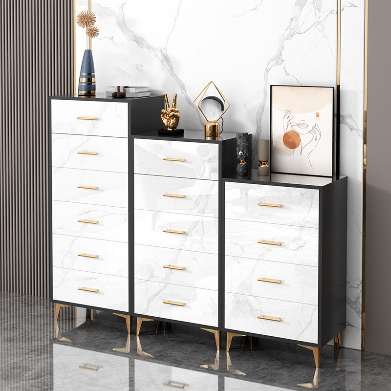 Cómoda moderna con cómoda de almacenamiento de madera fabricada con cajones 3/4/5/6