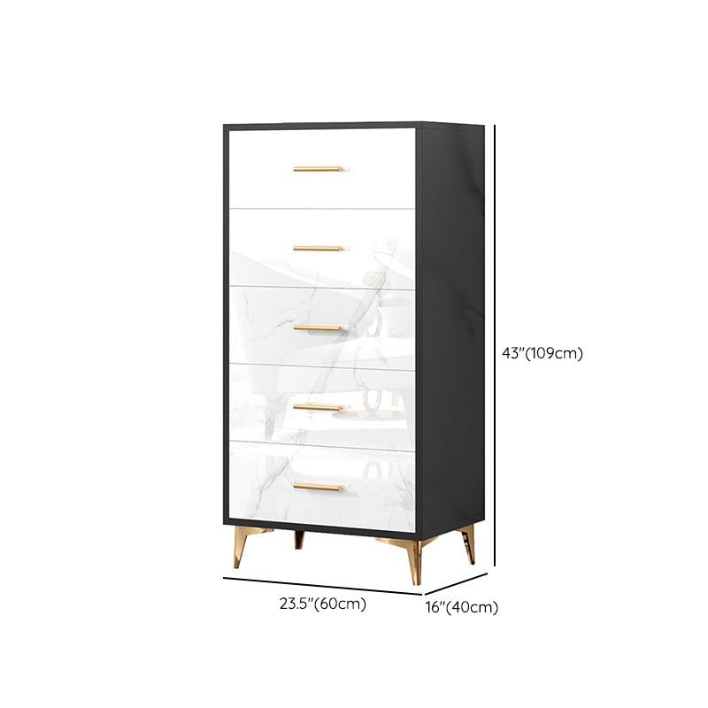 Cómoda moderna con cómoda de almacenamiento de madera fabricada con cajones 3/4/5/6