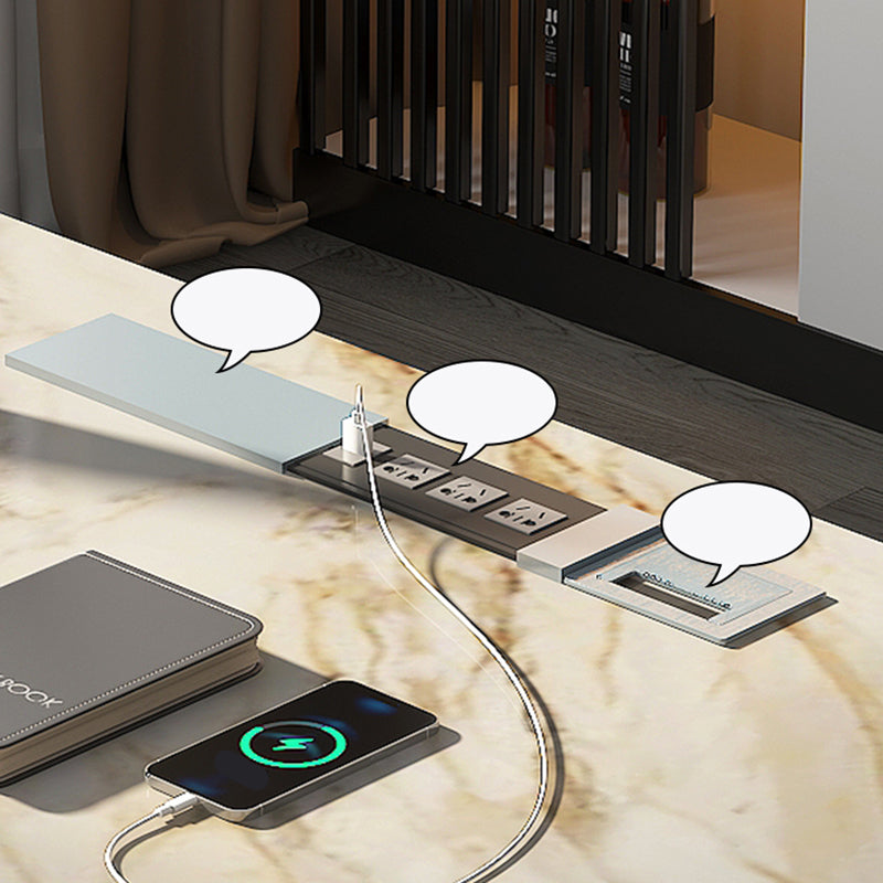 Modern Stone Office Desks Rectangular Shape Task Desks with 2-Drawers in White Clearhalo 'furn' 'furn_office_desk' 'Furniture' 'Office Desks' 'Office Furniture' 'office_desk' 6970363