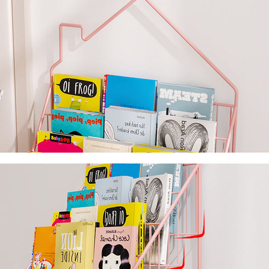 Scandinavian gesloten back ladder boekenplank metalen boekenkast met planken