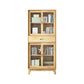 Modern Style Closed Back Bookshelf Standard Wooden Bookcase with Cabinets 25"L x 12"W x 55"H Clearhalo 'Bookcases' 'furn' 'furn_bookcases' 'Furniture' 'Office Furniture' 6970482