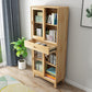 Modern Style Closed Back Bookshelf Standard Wooden Bookcase with Cabinets 31"L x 12"W x 55"H Clearhalo 'Bookcases' 'furn' 'furn_bookcases' 'Furniture' 'Office Furniture' 6970485