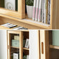 Modern Style Closed Back Bookshelf Standard Wooden Bookcase with Cabinets Clearhalo 'Bookcases' 'furn' 'furn_bookcases' 'Furniture' 'Office Furniture' 6970489