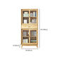 Modern Style Closed Back Bookshelf Standard Wooden Bookcase with Cabinets Clearhalo 'Bookcases' 'furn' 'furn_bookcases' 'Furniture' 'Office Furniture' 6970494