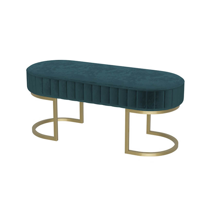 Banca sedute imbottita glam Benca ovale e panca per camera da letto, 16 "W