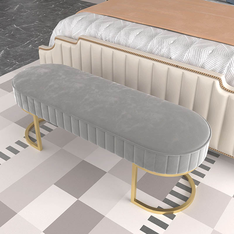 Banca sedute imbottita glam Benca ovale e panca per camera da letto, 16 "W