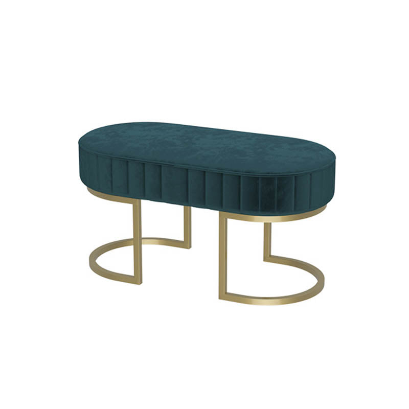 Banca sedute imbottita glam Benca ovale e panca per camera da letto, 16 "W