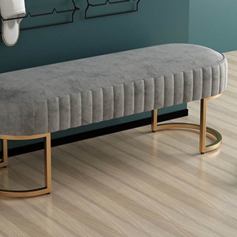 Banca sedute imbottita glam Benca ovale e panca per camera da letto, 16 "W