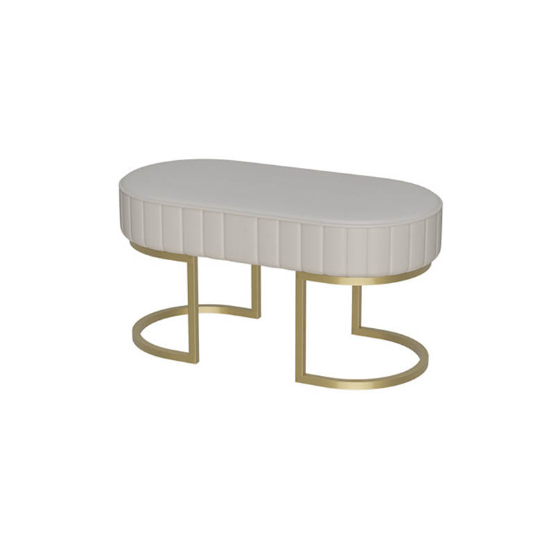 Banca sedute imbottita glam Benca ovale e panca per camera da letto, 16 "W