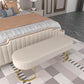Banca sedute imbottita glam Benca ovale e panca per camera da letto, 16 "W