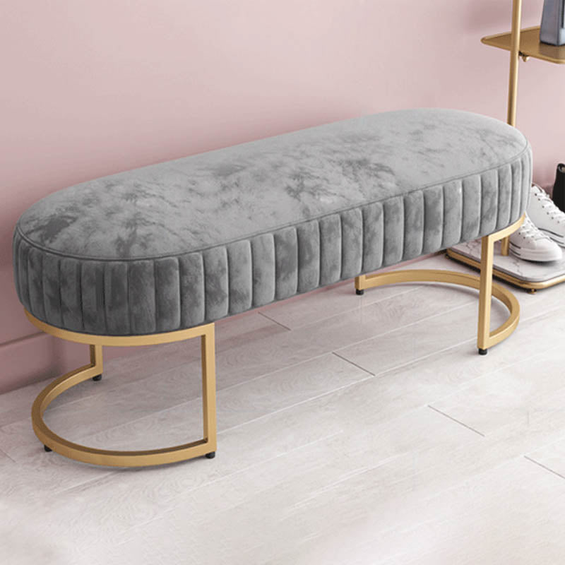 Banca sedute imbottita glam Benca ovale e panca per camera da letto, 16 "W