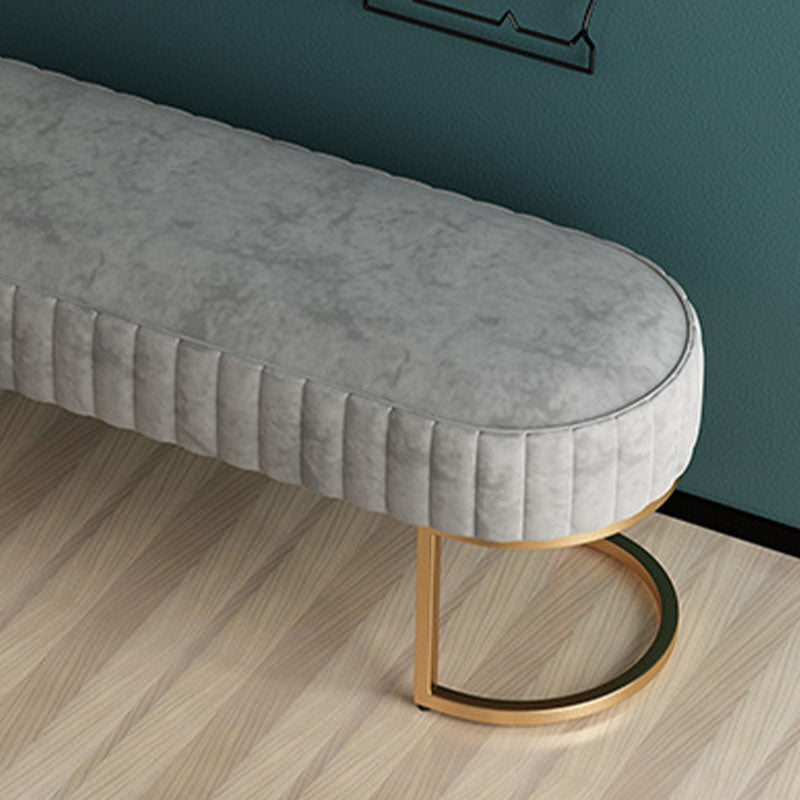 Contemporary Seating Bench Metal Entryway Bench , 12.5-inch Width Clearhalo 'Benches' 'Chairs & Seating' 'furn' 'furn_benches' 'Furniture' 'Living Room Furniture' 6970594