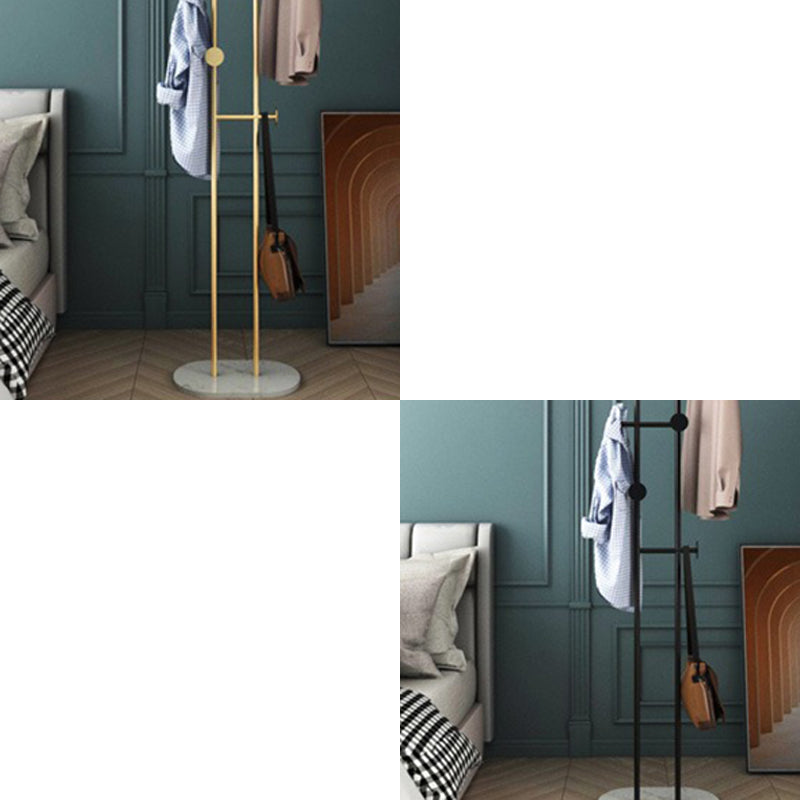 Gorgeous Coat Rack Bedroom Metal Hooks Coat Rack with Marble Bottom Clearhalo 'Entry & Mudroom Furniture' 'furn' 'furn_hall_tree_coat_racks' 'Furniture' 'Hall Trees & Coat Racks' 'hall_tree_coat_racks' 6970626