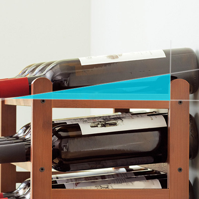 Aanrechtwijnrek houten wijnflessen rek voor woonkamer