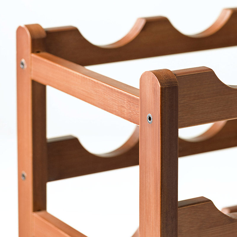 Aanrechtwijnrek houten wijnflessen rek voor woonkamer