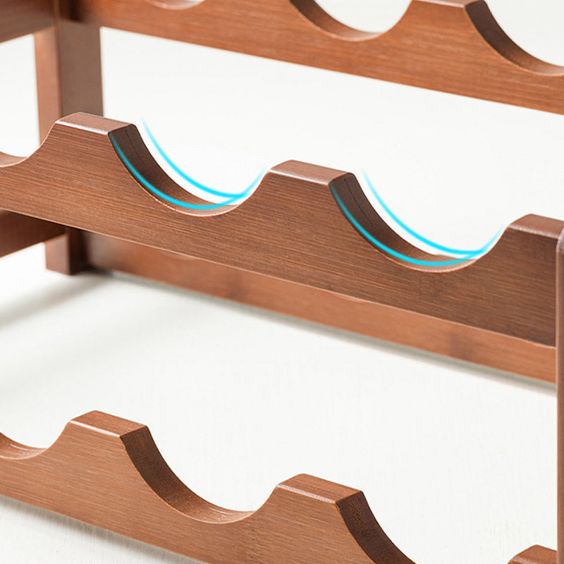 Aanrechtwijnrek houten wijnflessen rek voor woonkamer