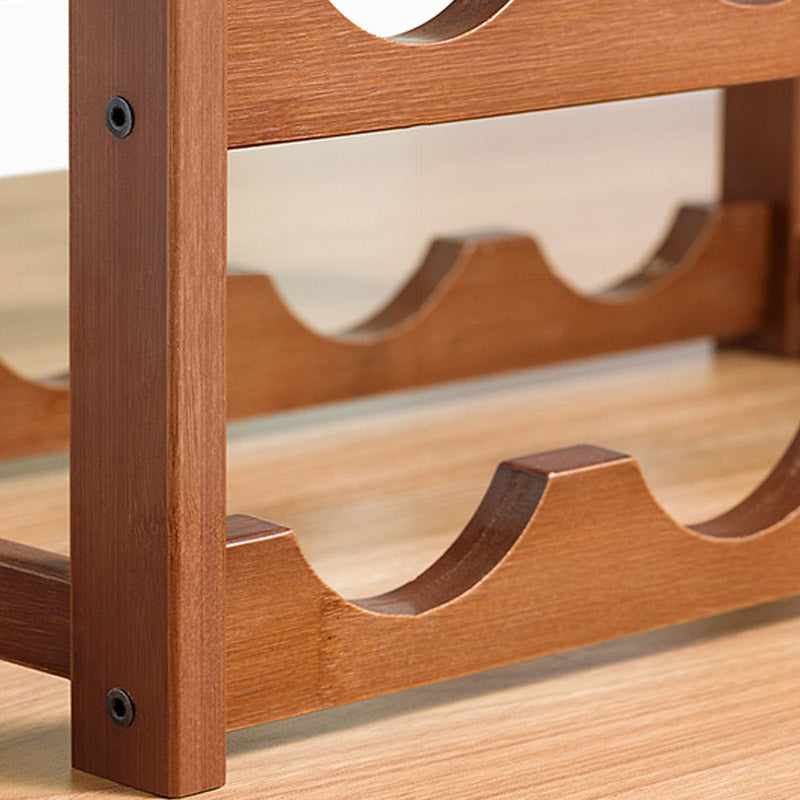 Aanrechtwijnrek houten wijnflessen rek voor woonkamer