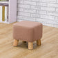 Fabric Standard Stool Contemporary Simple Square Upholstered Ottoman Brown 1 Piece Clearhalo 'furn' 'furn_ottomans_poufs' 'Furniture' 'Living Room Furniture' 'Ottomans & Poufs' 'ottomans_poufs' 6970804