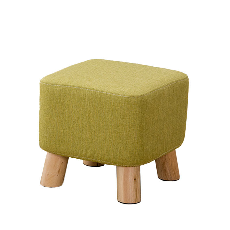 Fabric Standard Stool Contemporary Simple Square Upholstered Ottoman Clearhalo 'furn' 'furn_ottomans_poufs' 'Furniture' 'Living Room Furniture' 'Ottomans & Poufs' 'ottomans_poufs' 6970811