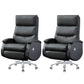 Modern Office Chair Armless Leather Adjustable Seat Height Desk Chair with Wheels Black 2 Piece Set Clearhalo 'furn' 'furn_office_chair' 'Furniture' 'Office Chairs' 'Office Furniture' 'office_chair' 6971072