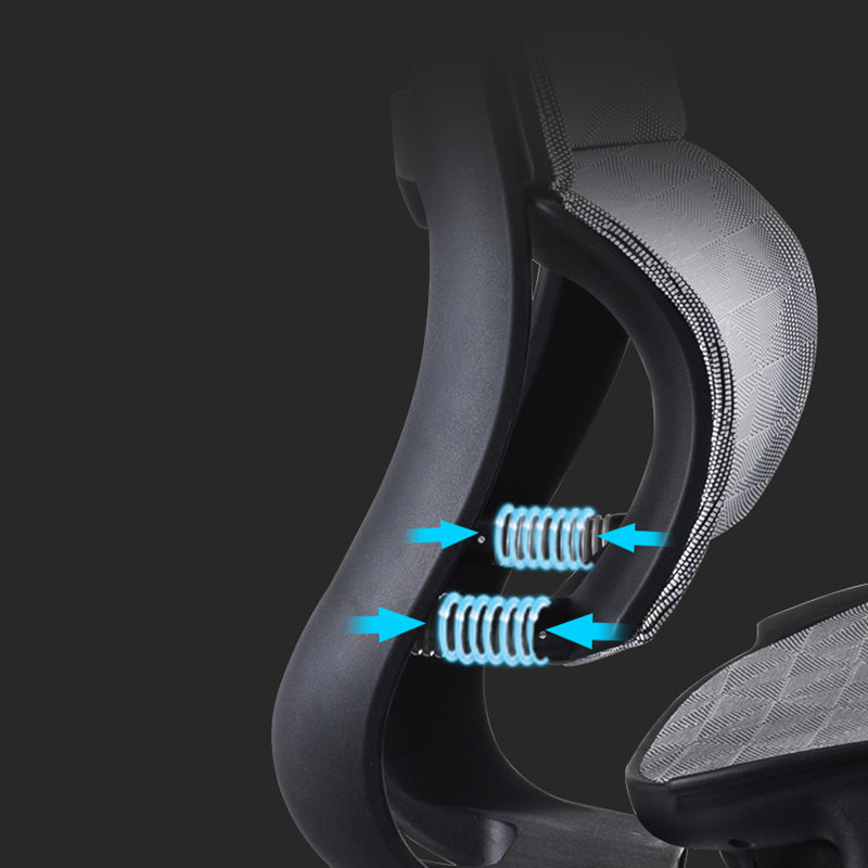 Sedia da scrivania armi rimovibile sedia moderna ergonomica con schiena traspirante