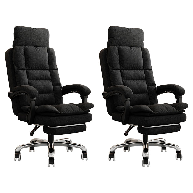 Chaise moderne bras rembourrés de hauteur de siège réglable chaise de bureau avec roues