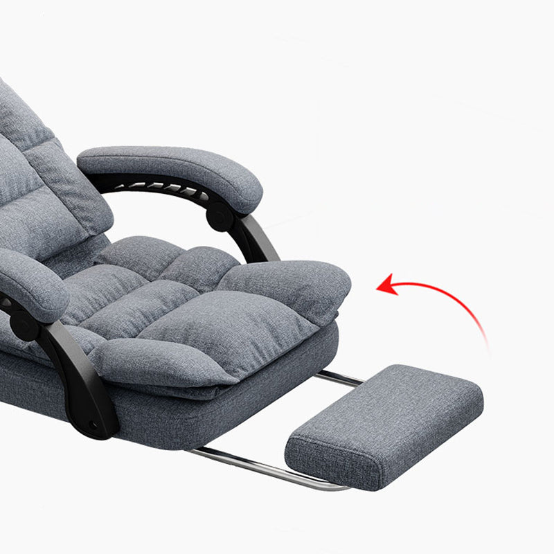 Chaise moderne bras rembourrés de hauteur de siège réglable chaise de bureau avec roues