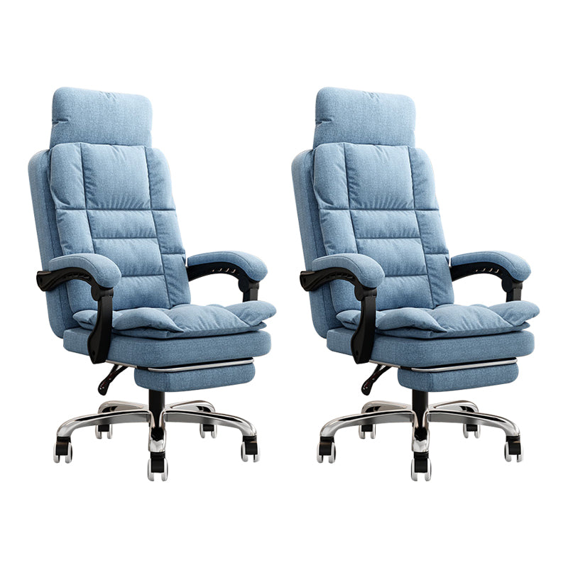 Chaise moderne bras rembourrés de hauteur de siège réglable chaise de bureau avec roues