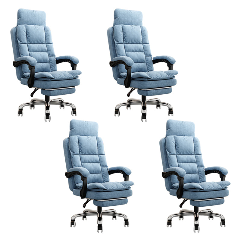 Chaise moderne bras rembourrés de hauteur de siège réglable chaise de bureau avec roues