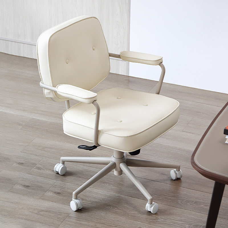 Silla de escritorio de brazos acolchados contemporáneos silla de altura de altura de asiento ajustable para oficina