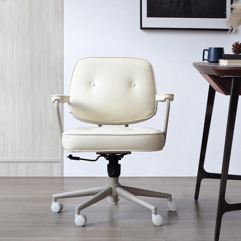 Silla de escritorio de brazos acolchados contemporáneos silla de altura de altura de asiento ajustable para oficina
