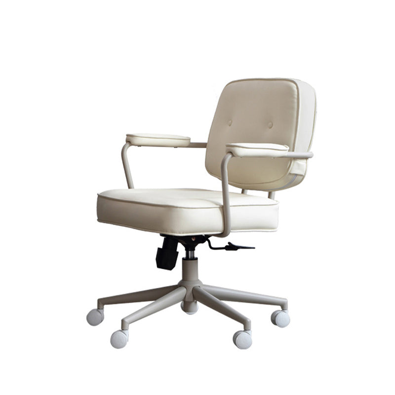 Silla de escritorio de brazos acolchados contemporáneos silla de altura de altura de asiento ajustable para oficina