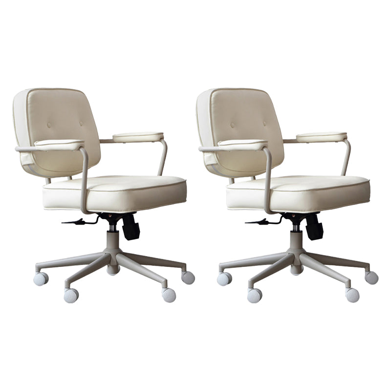 Silla de escritorio de brazos acolchados contemporáneos silla de altura de altura de asiento ajustable para oficina