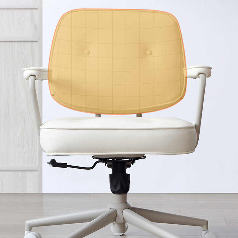 Silla de escritorio de brazos acolchados contemporáneos silla de altura de altura de asiento ajustable para oficina