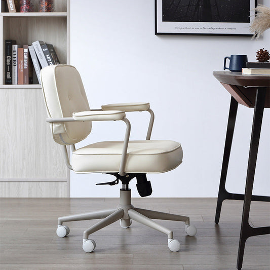 Silla de escritorio de brazos acolchados contemporáneos silla de altura de altura de asiento ajustable para oficina