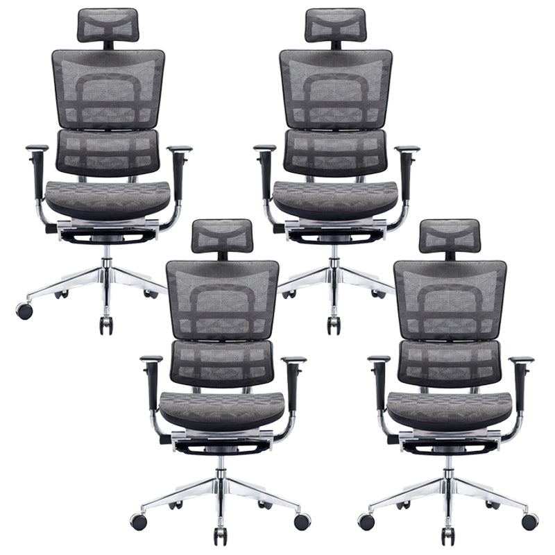 Silla de armas extraíble silla de oficina ergonómica moderna con espalda transpirable