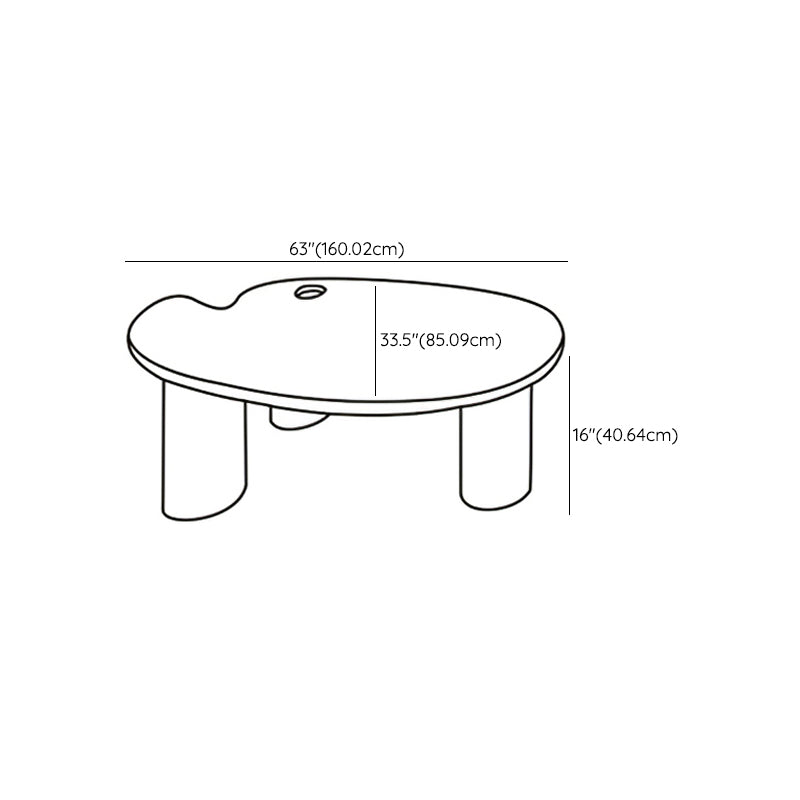 Modern irregolare 1 tavolino singolo 15. in alto tavolo da cocktail a 3 gambe alte