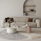 Elliptical Pedestal Coffee Table Set Modern 47.2" W Cocktail Table Clearhalo 'Coffee & Accent Tables' 'Coffee Tables' 'coffee_tables' 'furn' 'furn_coffee_tables' 'Furniture' 'Living Room Furniture' 6974867