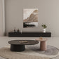Elliptical Pedestal Coffee Table Set Modern 47.2" W Cocktail Table Clearhalo 'Coffee & Accent Tables' 'Coffee Tables' 'coffee_tables' 'furn' 'furn_coffee_tables' 'Furniture' 'Living Room Furniture' 6974869