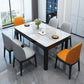 Modern Style Dining Room Dinner Table Stone 4 Legs Dining Table Clearhalo 'Dining Tables & Seating' 'Dining Tables' 'dining_table' 'furn' 'furn_dining_table' 'Furniture' 'Kitchen & Dining Furniture' 6975754