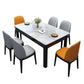 Modern Style Dining Room Dinner Table Stone 4 Legs Dining Table White Without Chairs Clearhalo 'Dining Tables & Seating' 'Dining Tables' 'dining_table' 'furn' 'furn_dining_table' 'Furniture' 'Kitchen & Dining Furniture' 6975760