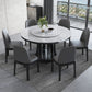 Modern Sintered Stone Table Pedestal Dining Table for Dining Room