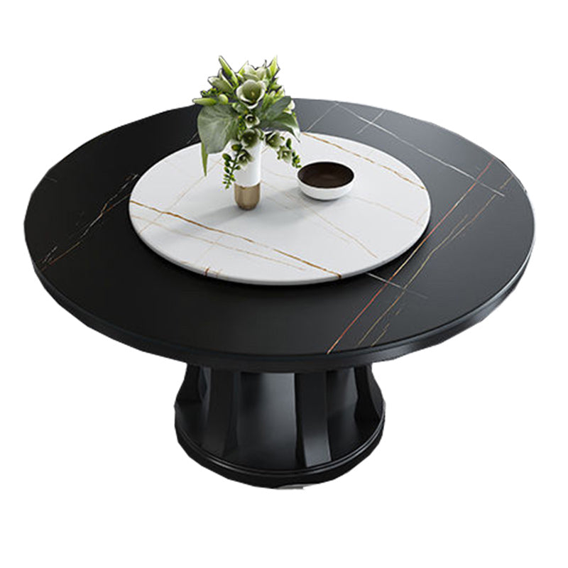 Modern Sintered Stone Table Pedestal Dining Table for Dining Room