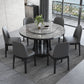 Modern Sintered Stone Table Pedestal Dining Table for Dining Room