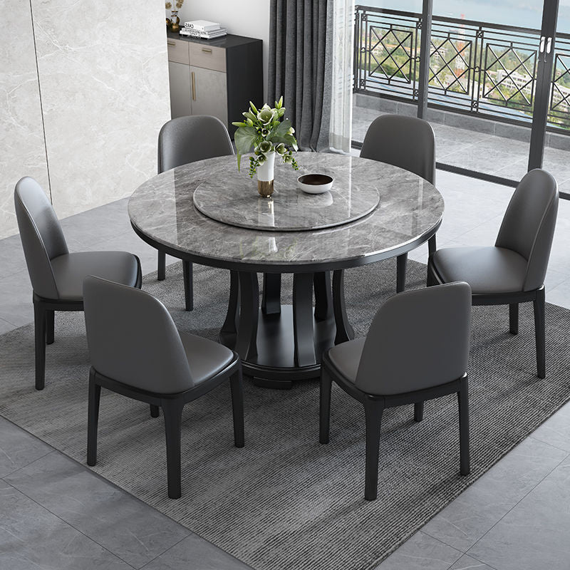 Modern Sintered Stone Table Pedestal Dining Table for Dining Room